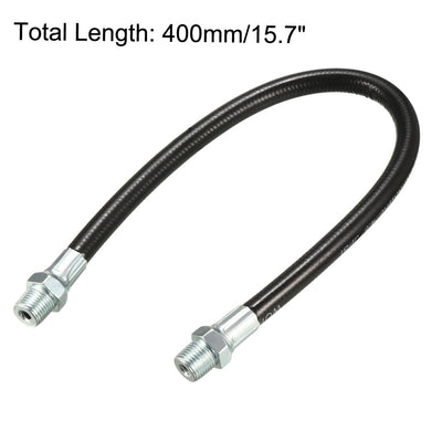 Harfington 15.7" Flexible Extension Grease Hose Hard Reach Area 4500PSI 1/8" NPT Thread 2pcs