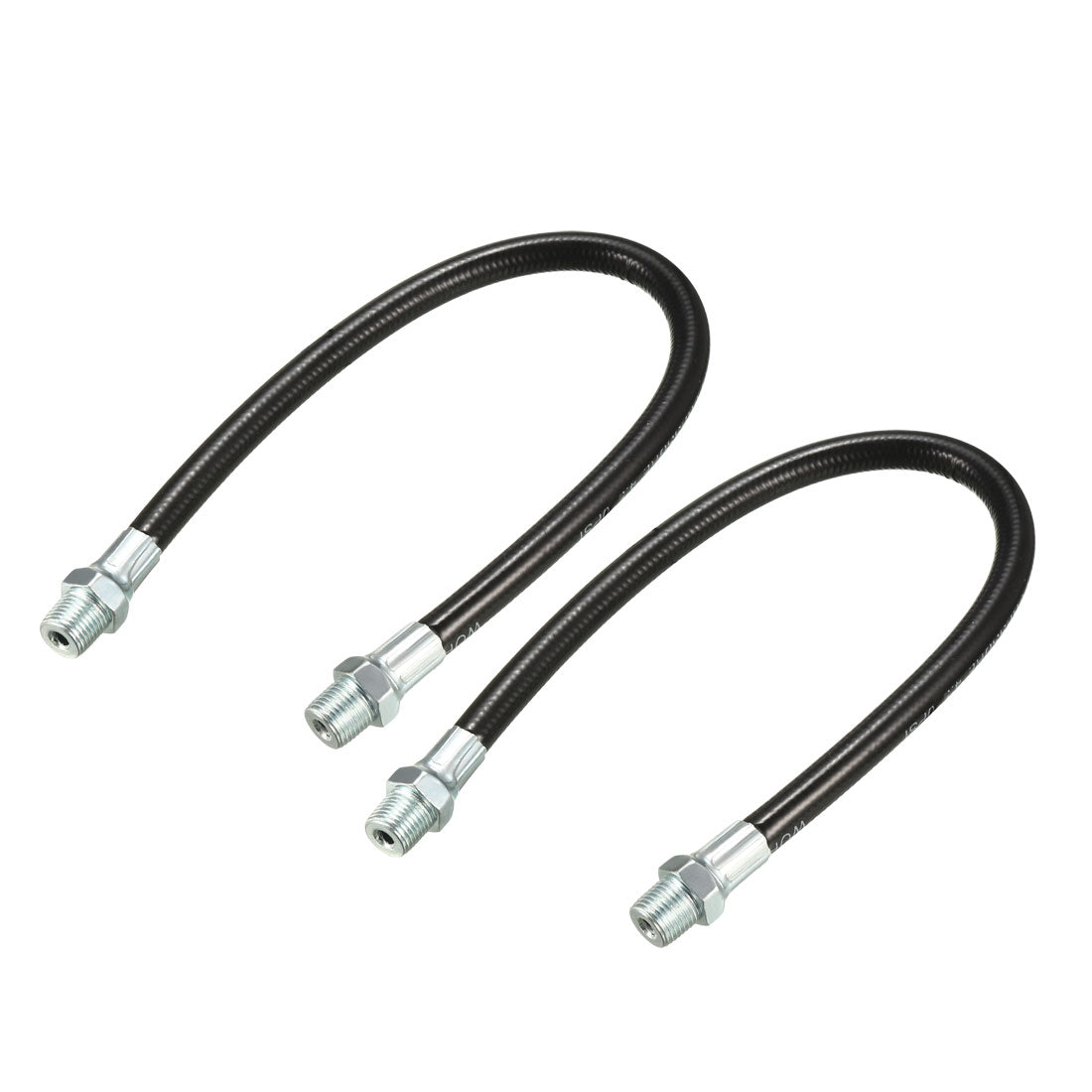 Harfington 15.7" Flexible Extension Grease Hose Hard Reach Area 4500PSI 1/8" NPT Thread 2pcs