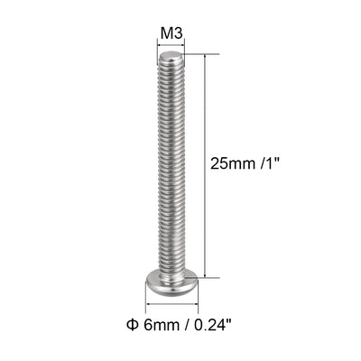 Harfington 50PCS Hex Socket Round Head Machine Screw