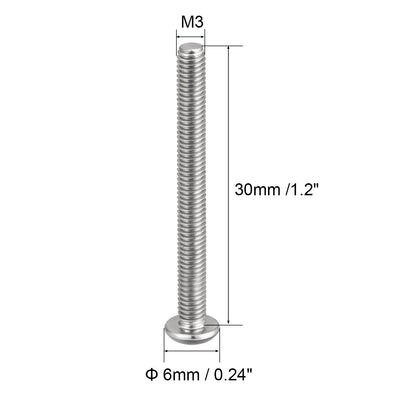 Harfington 50PCS Hex Socket Round Head Machine Screw