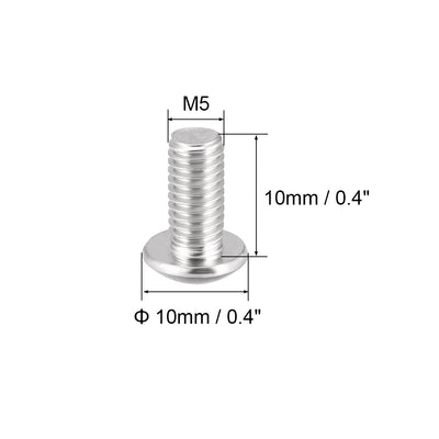 Harfington 50PCS Hex Socket Round Head Machine Screw