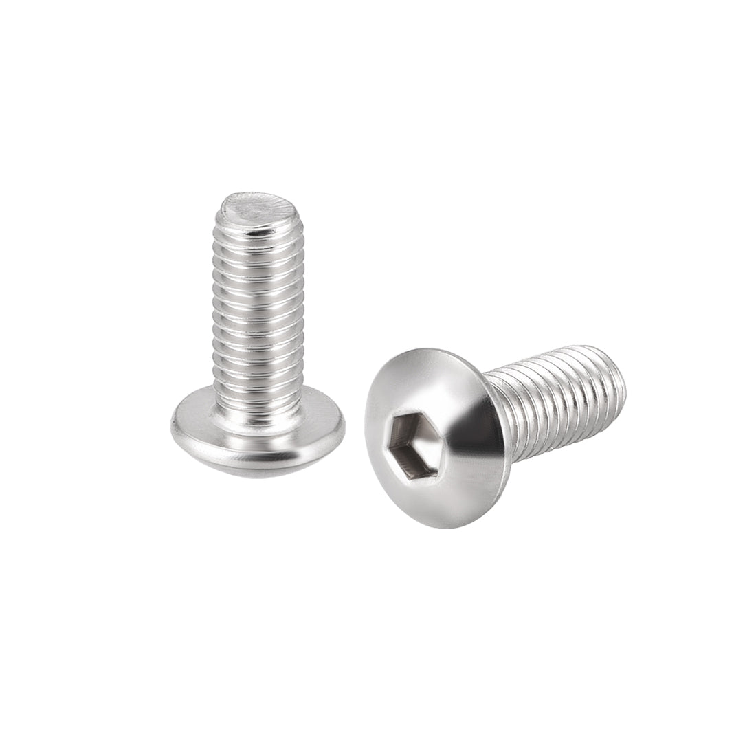 Harfington Machine Screws, Hex Socket Round Head Screws 304 Stainless Steel Fasteners Bolt 20PCS