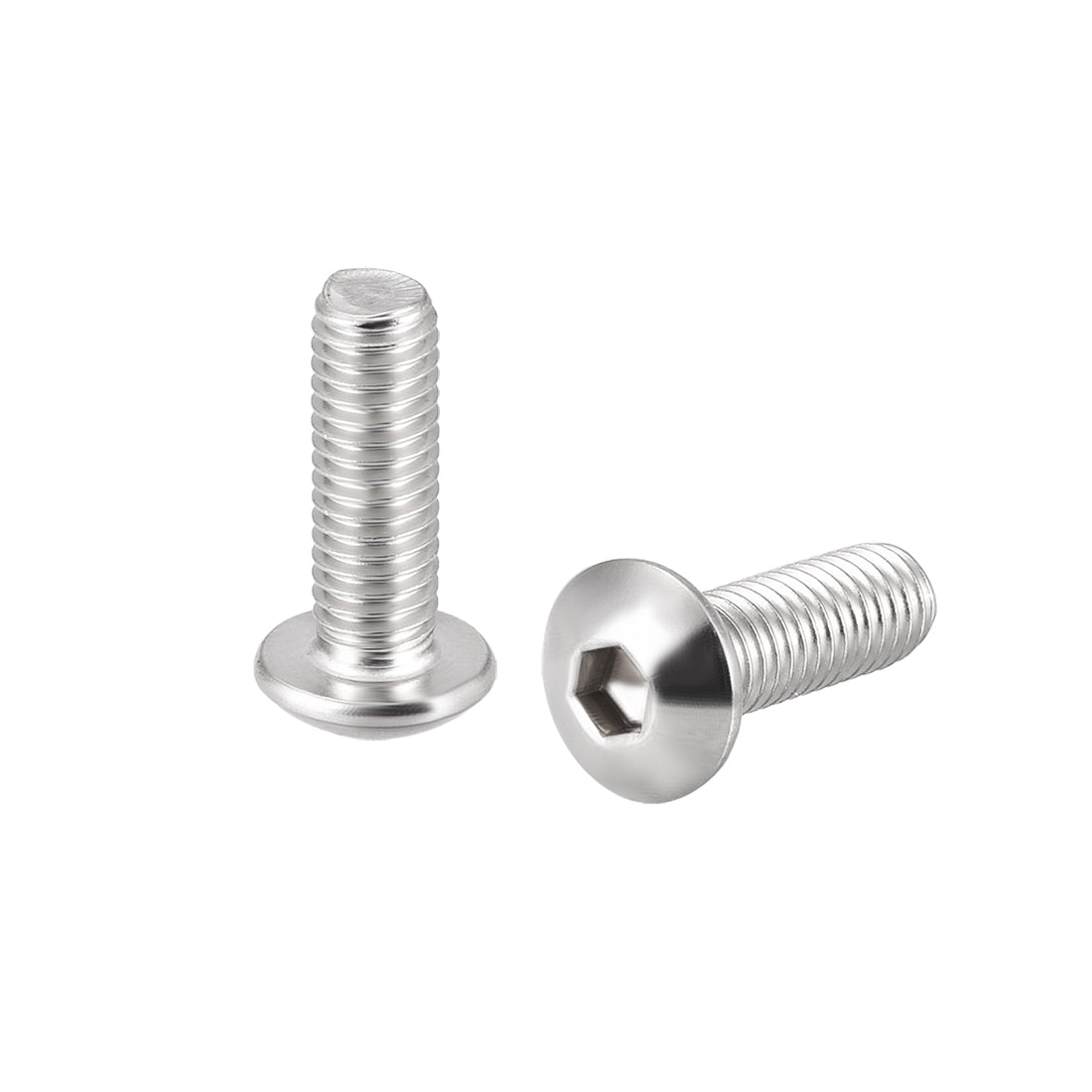 Harfington Machine Screws, Hex Socket Round Head Screws 304 Stainless Steel Fasteners Bolt 20PCS