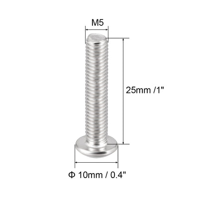 Harfington Machine Screws, Hex Socket Round Head Screws 304 Stainless Steel Fasteners Bolt 20PCS