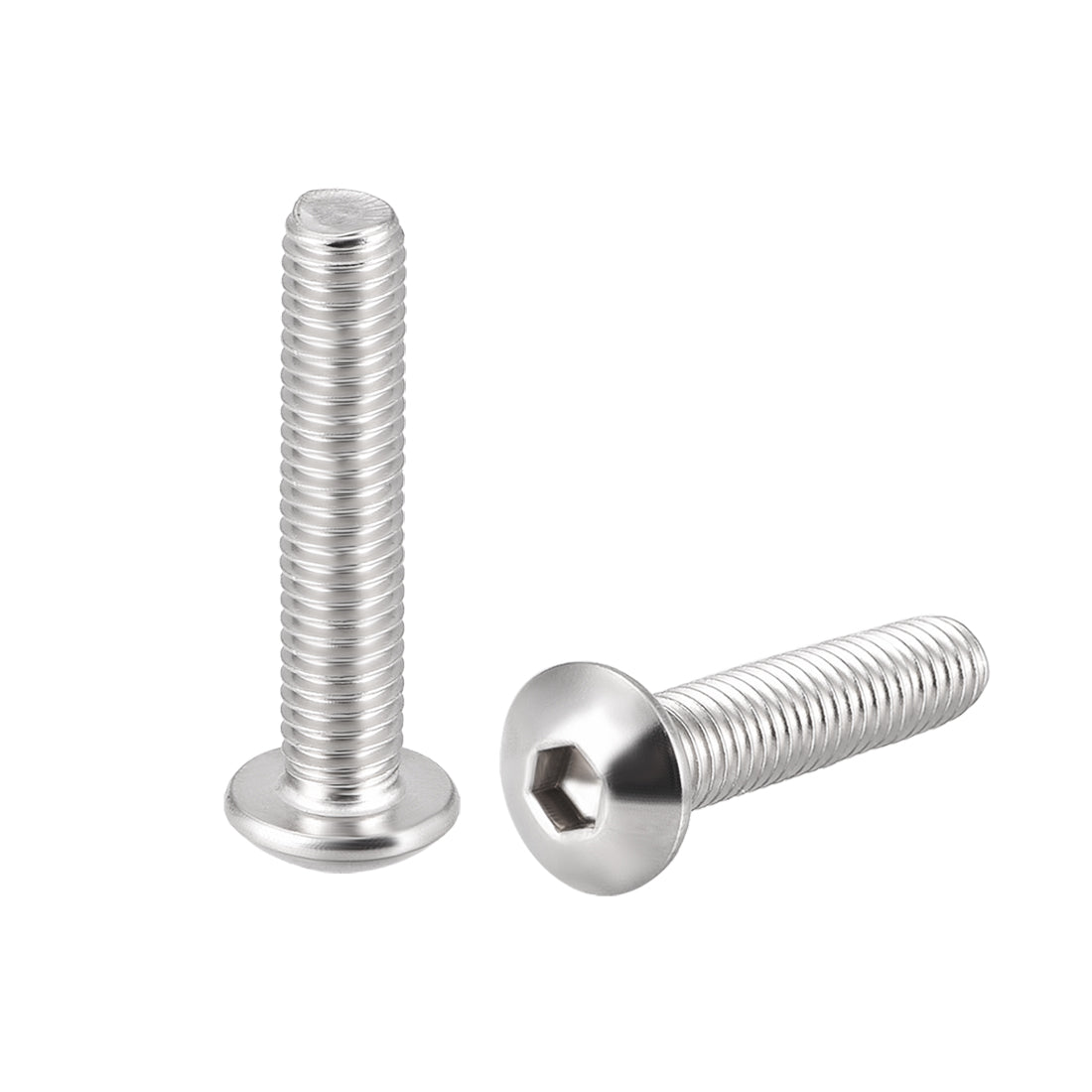 Harfington Machine Screws, Hex Socket Round Head Screws 304 Stainless Steel Fasteners Bolt 20PCS