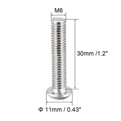 Harfington 10PCS Hex Socket Round Head Machine Screws