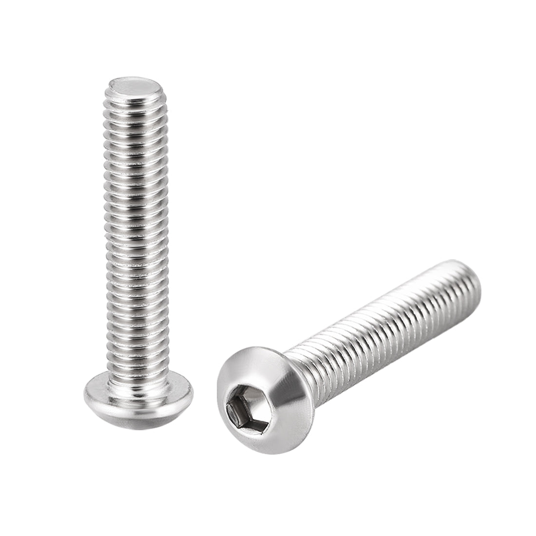 Harfington 10PCS Hex Socket Round Head Machine Screws