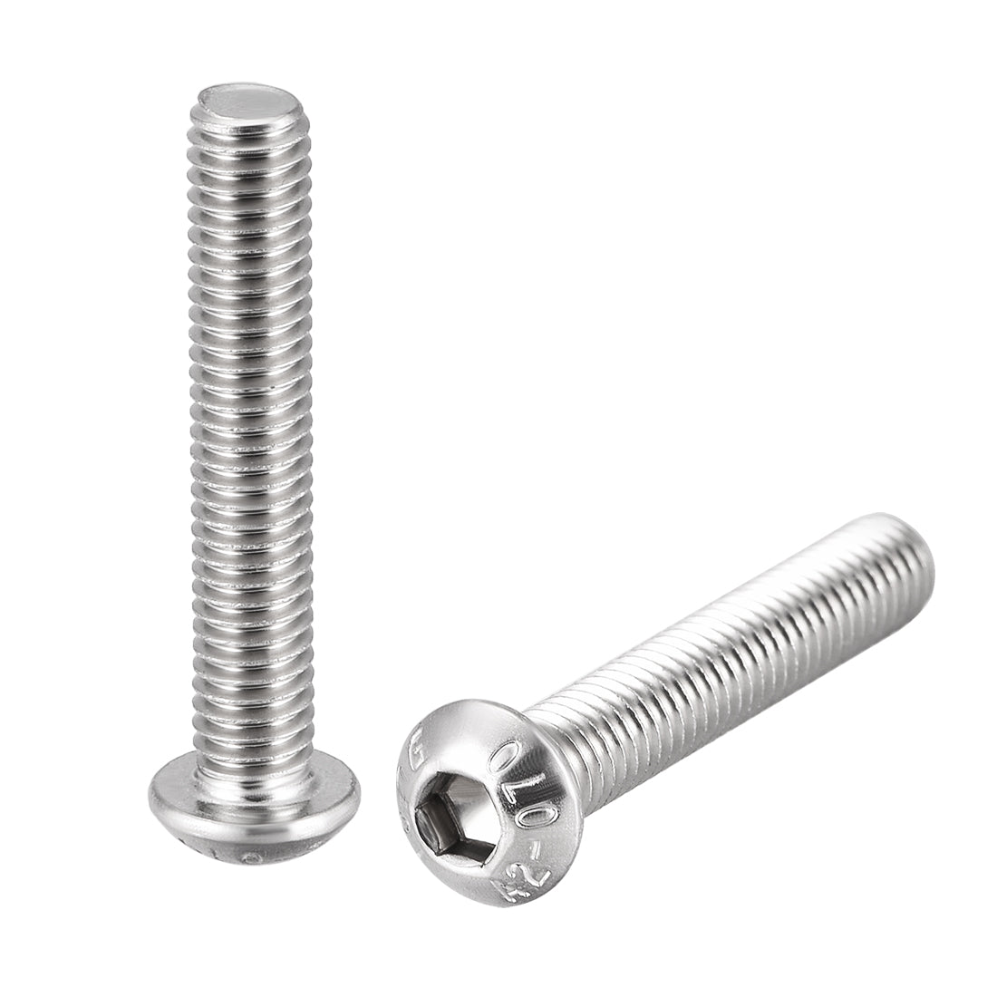 Harfington Machine Screws, Hex Socket Round Head Screws 304 Stainless Steel Fasteners Bolt 20PCS