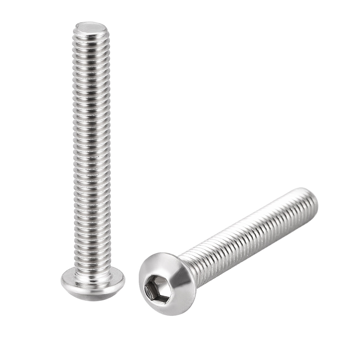 Harfington Machine Screws, Hex Socket Round Head Screws 304 Stainless Steel Fasteners Bolt 20PCS