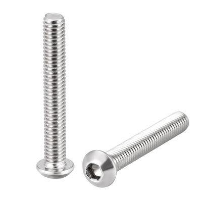 Harfington Machine Screws, Hex Socket Round Head Screws 304 Stainless Steel Fasteners Bolt 20PCS