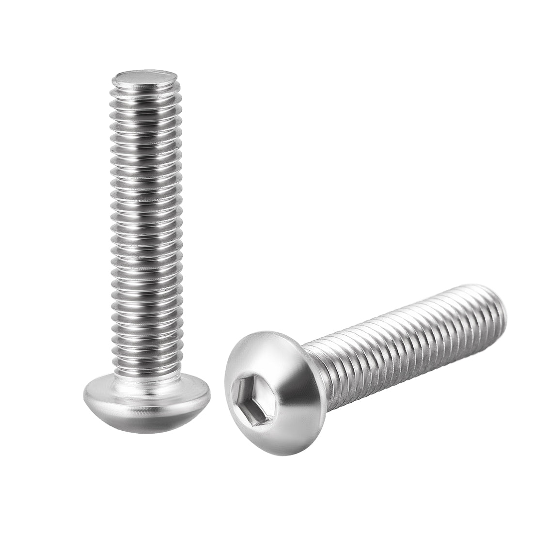 Harfington 10PCS Hex Socket Round Head Machine Screws