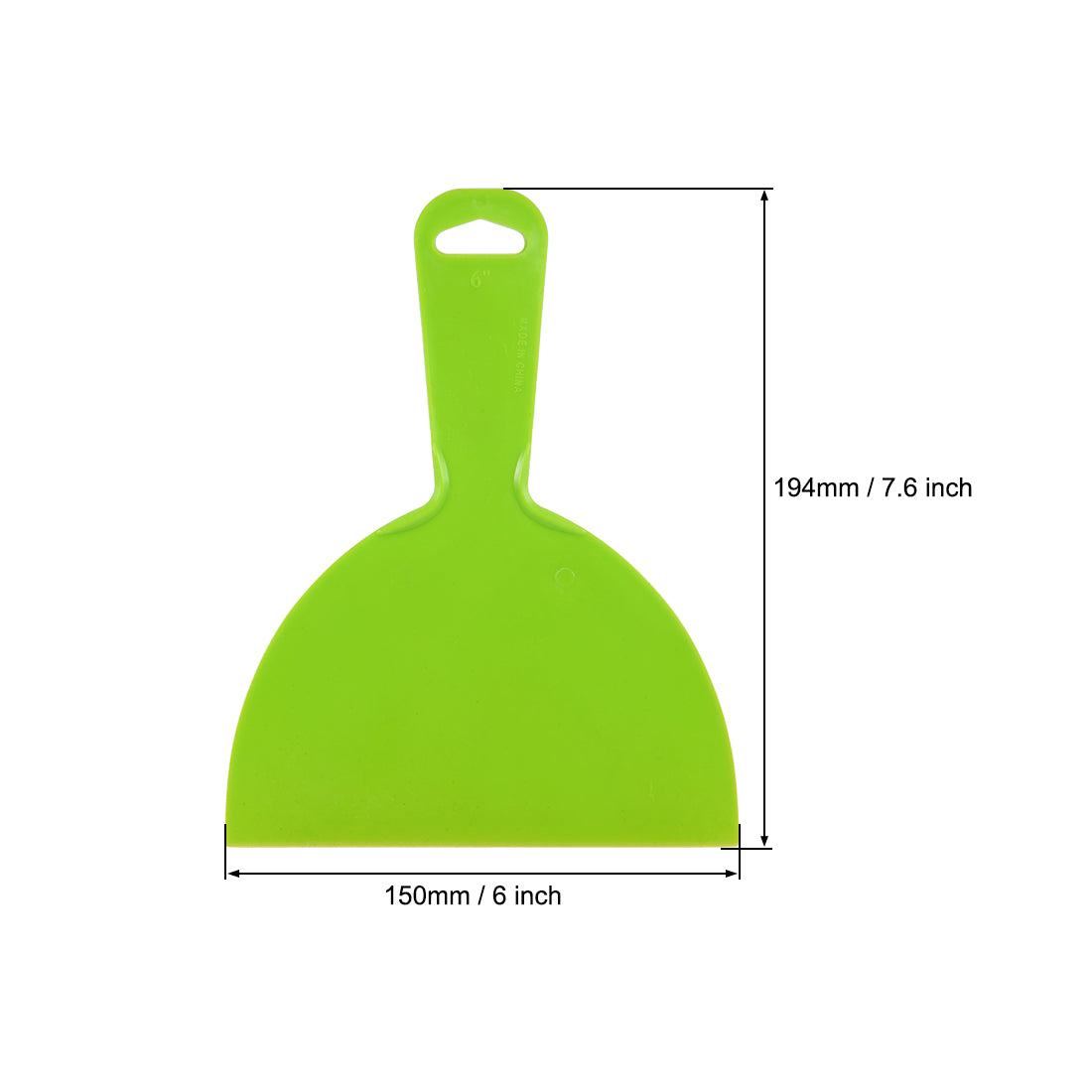 Harfington Putty Taping Drywall Scraper 6" Flexible Plastic Blade Disposable Spreader for Wall Painting 2pcs