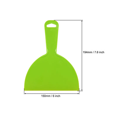 Harfington Putty Taping Drywall Scraper 6" Flexible Plastic Blade Disposable Spreader for Wall Painting 2pcs