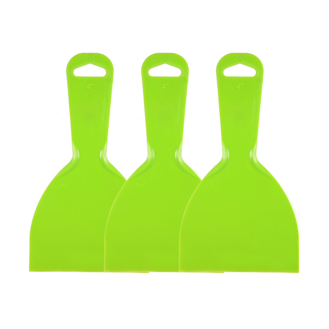 Harfington Putty Taping Drywall Scraper 4" Flexible Plastic Blade Disposable Spreader for Wall Painting 3pcs