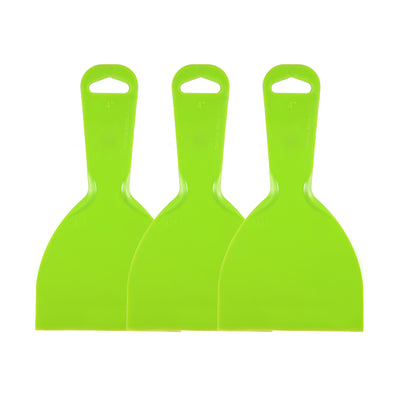 Harfington Putty Taping Drywall Scraper 4" Flexible Plastic Blade Disposable Spreader for Wall Painting 3pcs