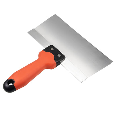 Harfington Putty Taping Paint Scraper 8" Stainless Steel Broad Blade with Plastic Ergonomic Handle for Wall Floor Tile 2pcs