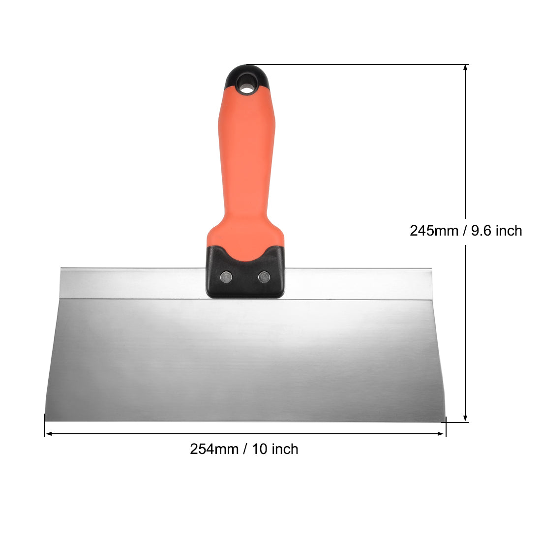 Harfington Putty Taping Paint Scraper 10" Stainless Steel Broad Blade with Plastic Ergonomic Handle for Wall Floor Tile 2pcs