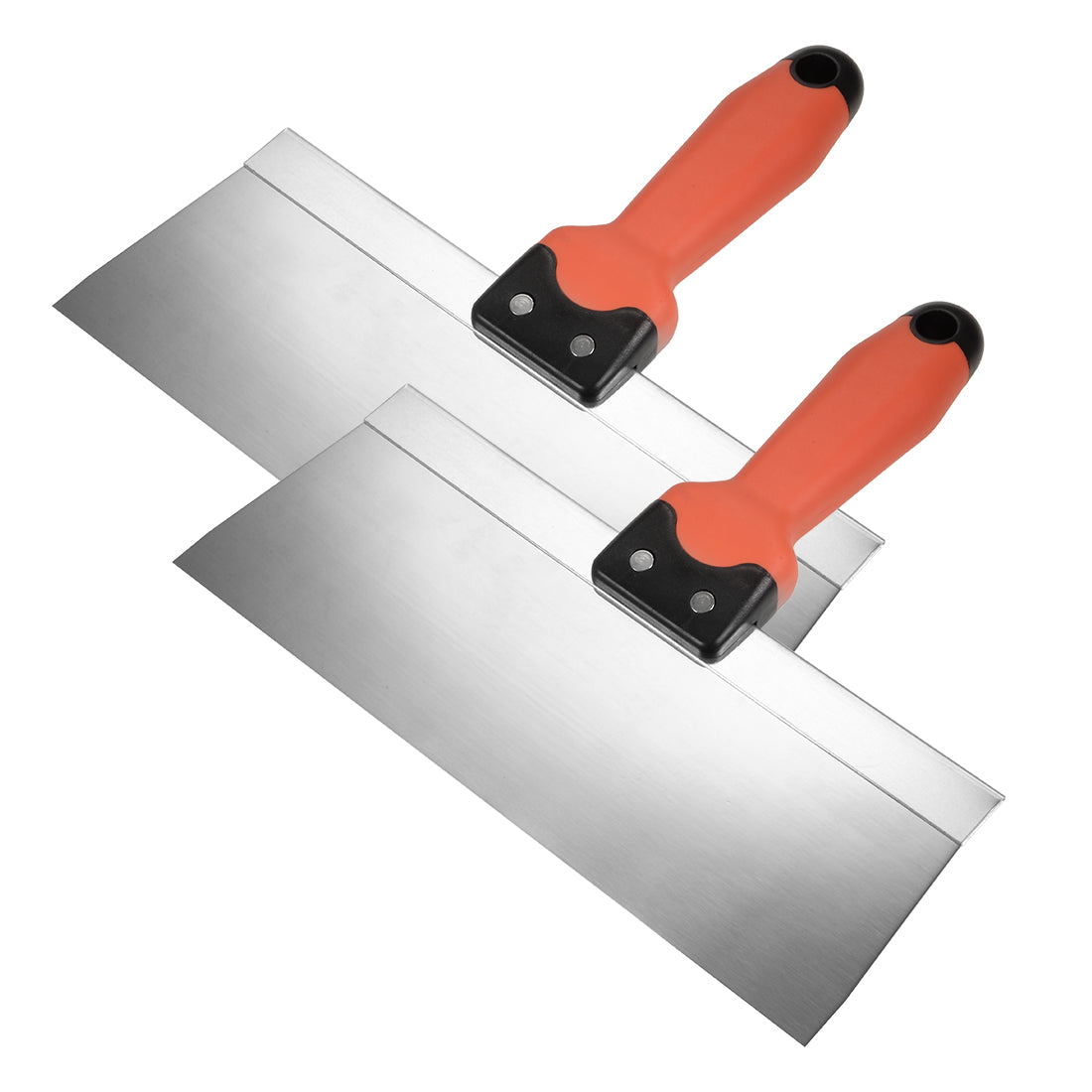 Harfington Putty Taping Paint Scraper 10" Stainless Steel Broad Blade with Plastic Ergonomic Handle for Wall Floor Tile 2pcs