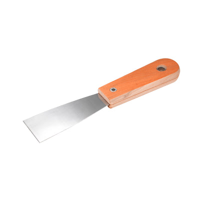 Harfington Putty Taping Paint Scraper 1.5" Cr-V Steel Stiff Broad Blade with Wooden Handle for Wall Floor Tile 3pcs