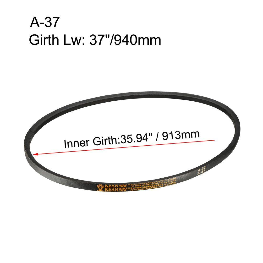 Harfington V-Belt Inch Pitch Length Industrial Rubber Transmission Belt