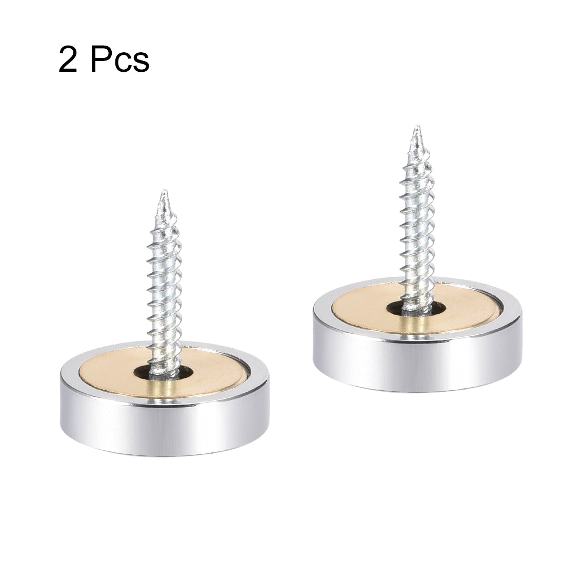 Harfington Mirror Screws Decorative Caps Cover Stainless Steel 2pcs