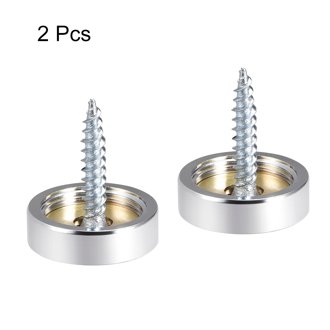 Harfington Mirror Screw Decorative Cap Cover Nail Stainless Steel 4 pcs