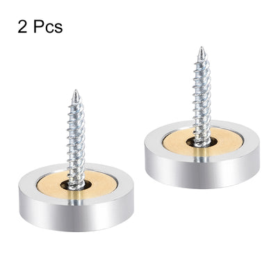 Harfington Mirror Screw Decorative Cap Cover Nail Stainless Steel 4 pcs