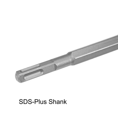 Harfington 14mm Point 20mm Flat 40mm Scraping U Cranked Chisel  Masonry Drill Bit Square Shank for Jack Hammer 4in1 Set
