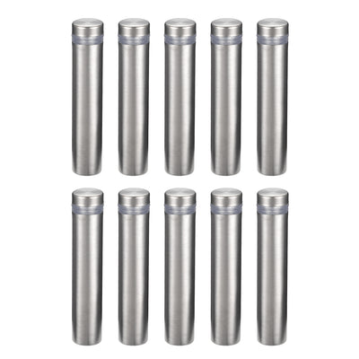 Harfington Sign Standoffs Mounts Wall Glass Standoff Advertising Nails 12mm x 60mm 10pcs