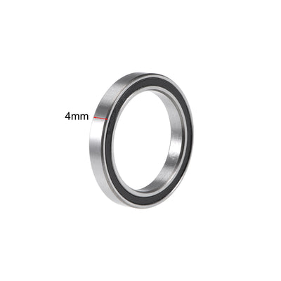 Harfington Uxcell Deep Groove Ball Bearings Thin Section Double Sealed Chrome Steel