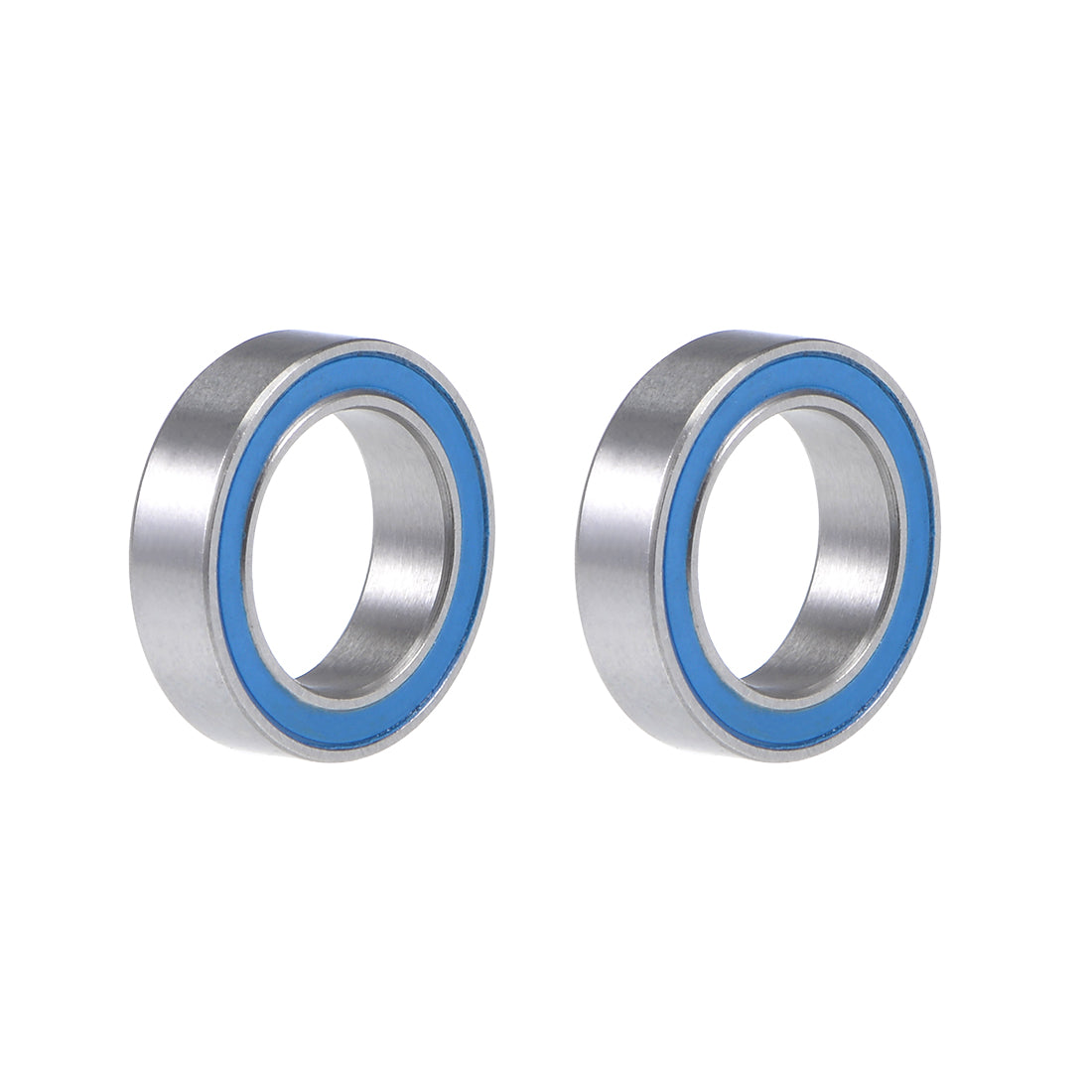 Harfington 6700-2RS Deep Groove Ball Bearing 10x15x4mm Blue Sealed Chrome Steel Bearings 2pcs