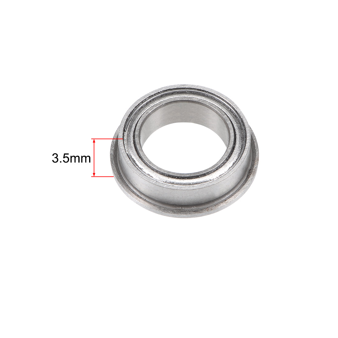 Harfington Miniature Flange Deep Groove Ball Bearings Double Shield Chrome Steel