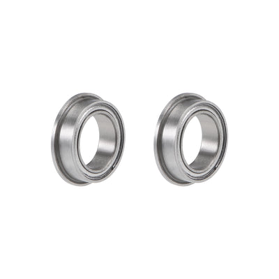 Harfington Miniature Flange Deep Groove Ball Bearings Double Shield Chrome Steel