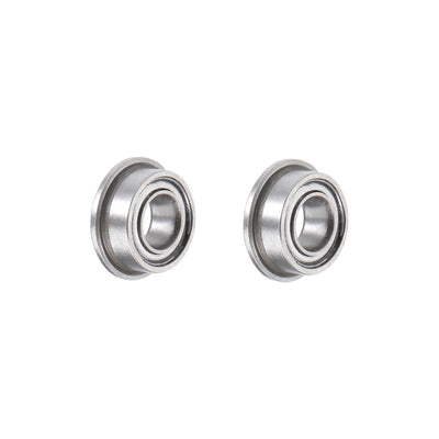 Harfington Miniature Flange Deep Groove Ball Bearings Double Shield Chrome Steel