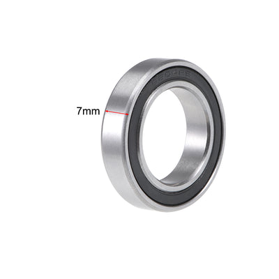 Harfington Uxcell Deep Groove Ball Bearings Thin Section Double Sealed Chrome Steel