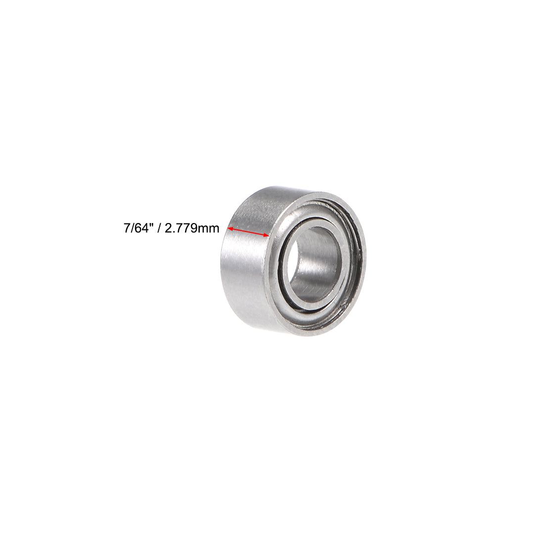 uxcell Uxcell Deep Groove Ball Bearings Inch Double Shielded Chrome Steel ABEC1 Z1