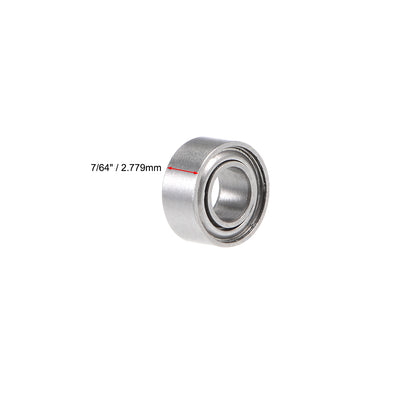Harfington Uxcell Deep Groove Ball Bearings Inch Double Shielded Chrome Steel ABEC1 Z1