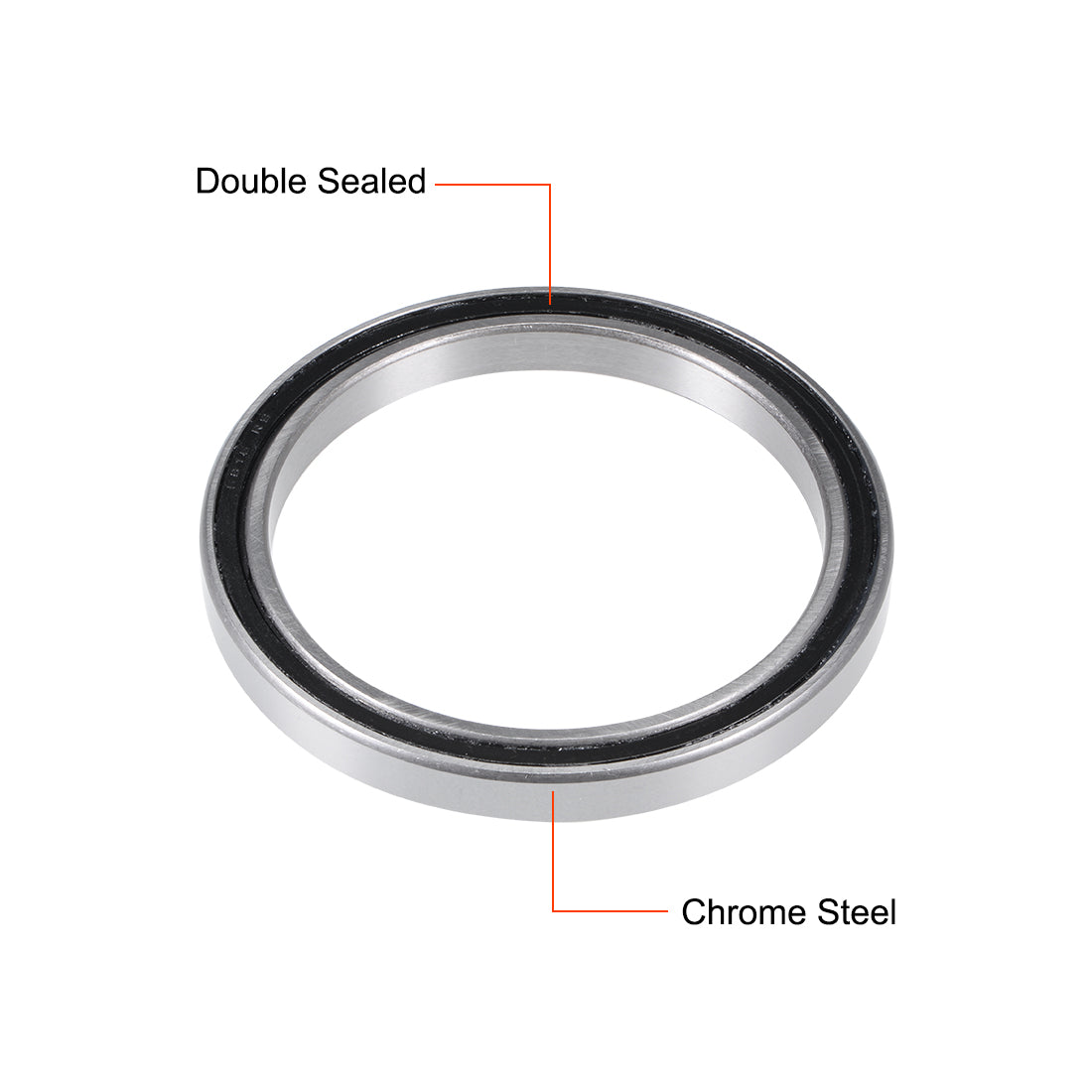 uxcell Uxcell Deep Groove Ball Bearings Thin Section Double Sealed Chrome Steel