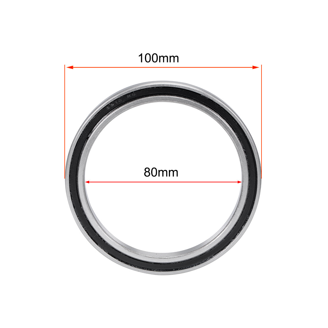 uxcell Uxcell Deep Groove Ball Bearings Thin Section Double Sealed Chrome Steel