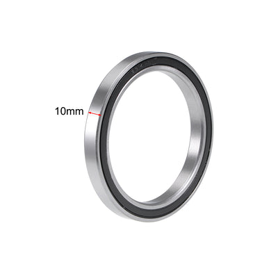 Harfington Uxcell Deep Groove Ball Bearings Thin Section Double Sealed Chrome Steel