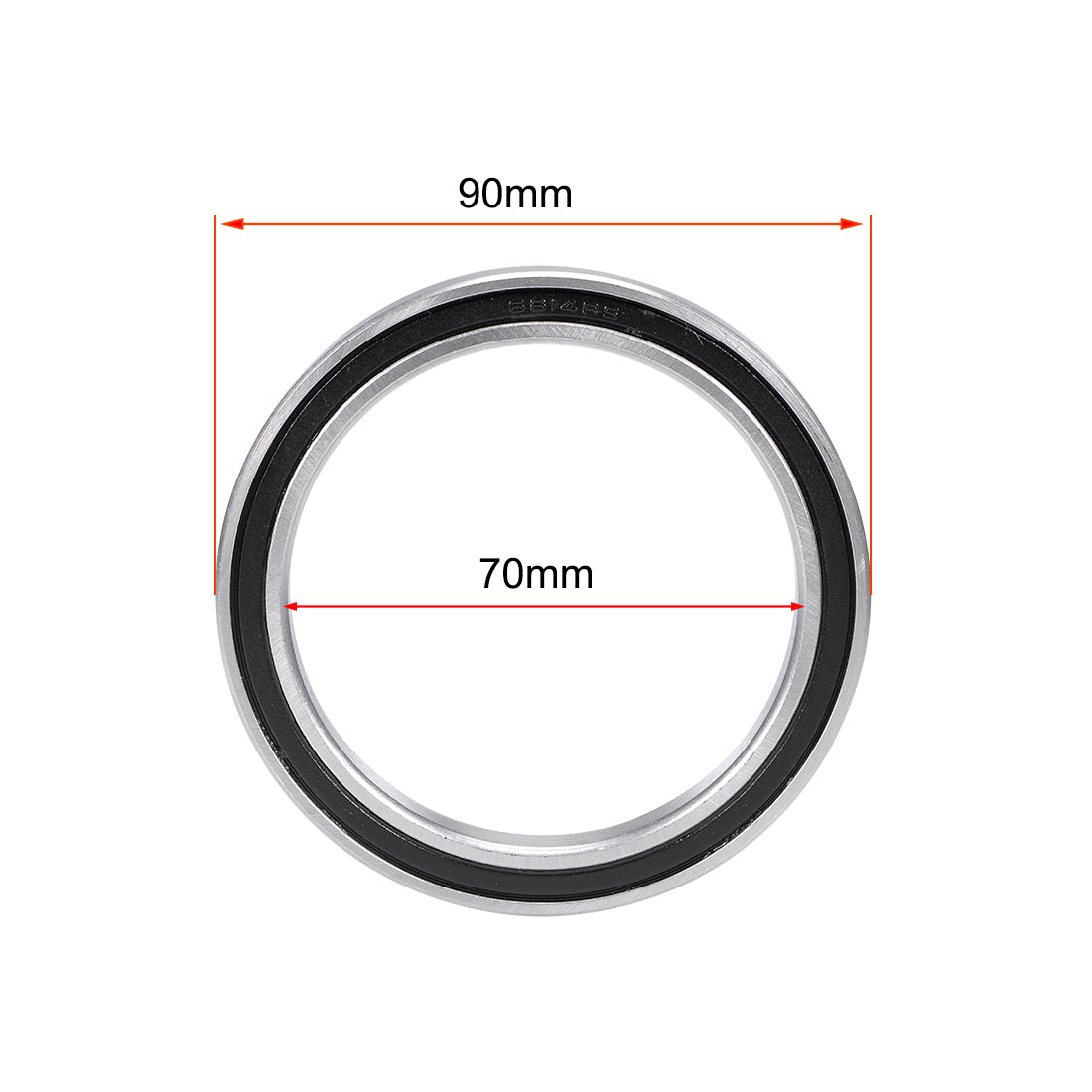 uxcell Uxcell Deep Groove Ball Bearings Thin Section Double Sealed Chrome Steel