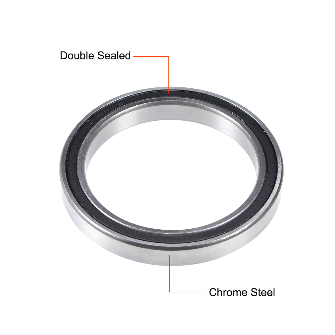 uxcell Uxcell Deep Groove Ball Bearings Thin Section Double Sealed Chrome Steel