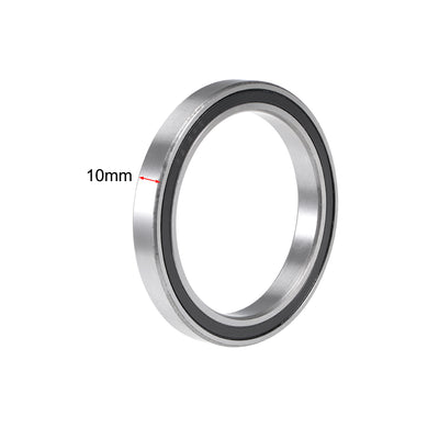 Harfington Uxcell Deep Groove Ball Bearings Thin Section Double Sealed Chrome Steel