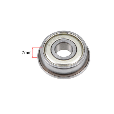 Harfington Flange Deep Groove Ball Bearings Double Shield Chrome Steel