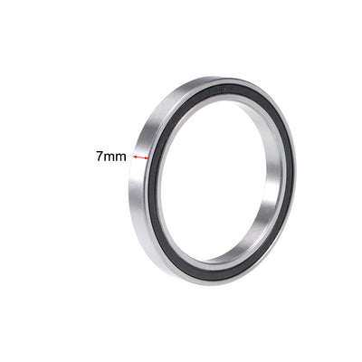 Harfington Uxcell Deep Groove Ball Bearings Thin Section Double Sealed Chrome Steel