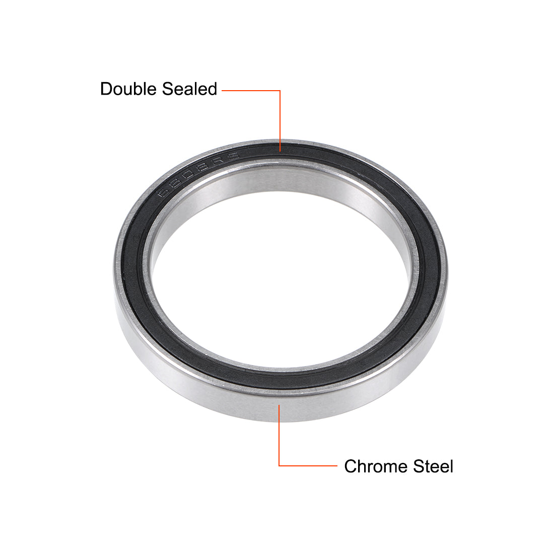 uxcell Uxcell Deep Groove Ball Bearings Thin Section Double Sealed Chrome Steel