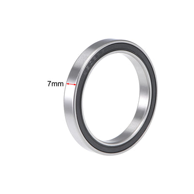 Harfington Uxcell Deep Groove Ball Bearings Thin Section Double Sealed Chrome Steel