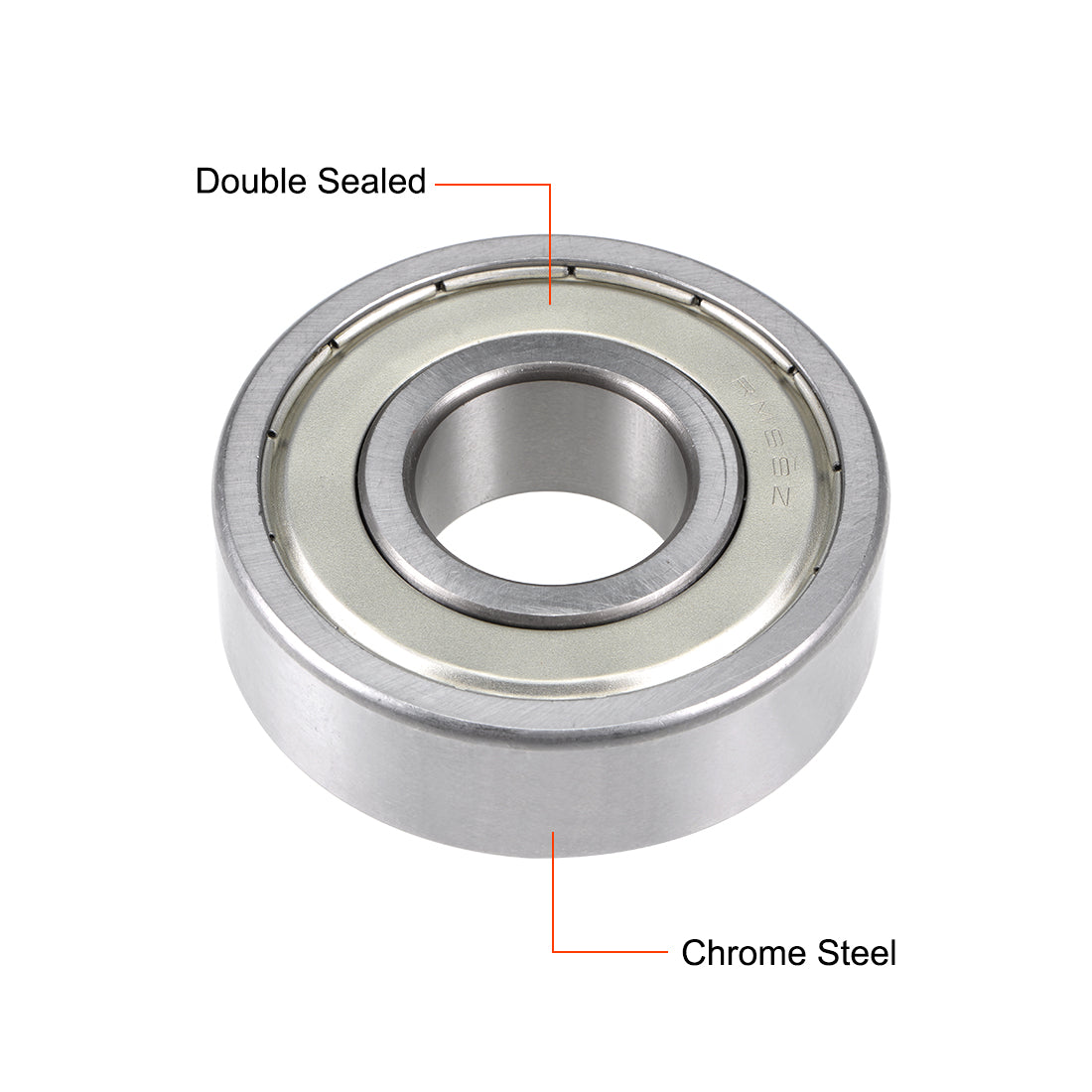 uxcell Uxcell Deep Groove Ball Bearings Inch Double Shielded Chrome Steel ABEC1 Z1
