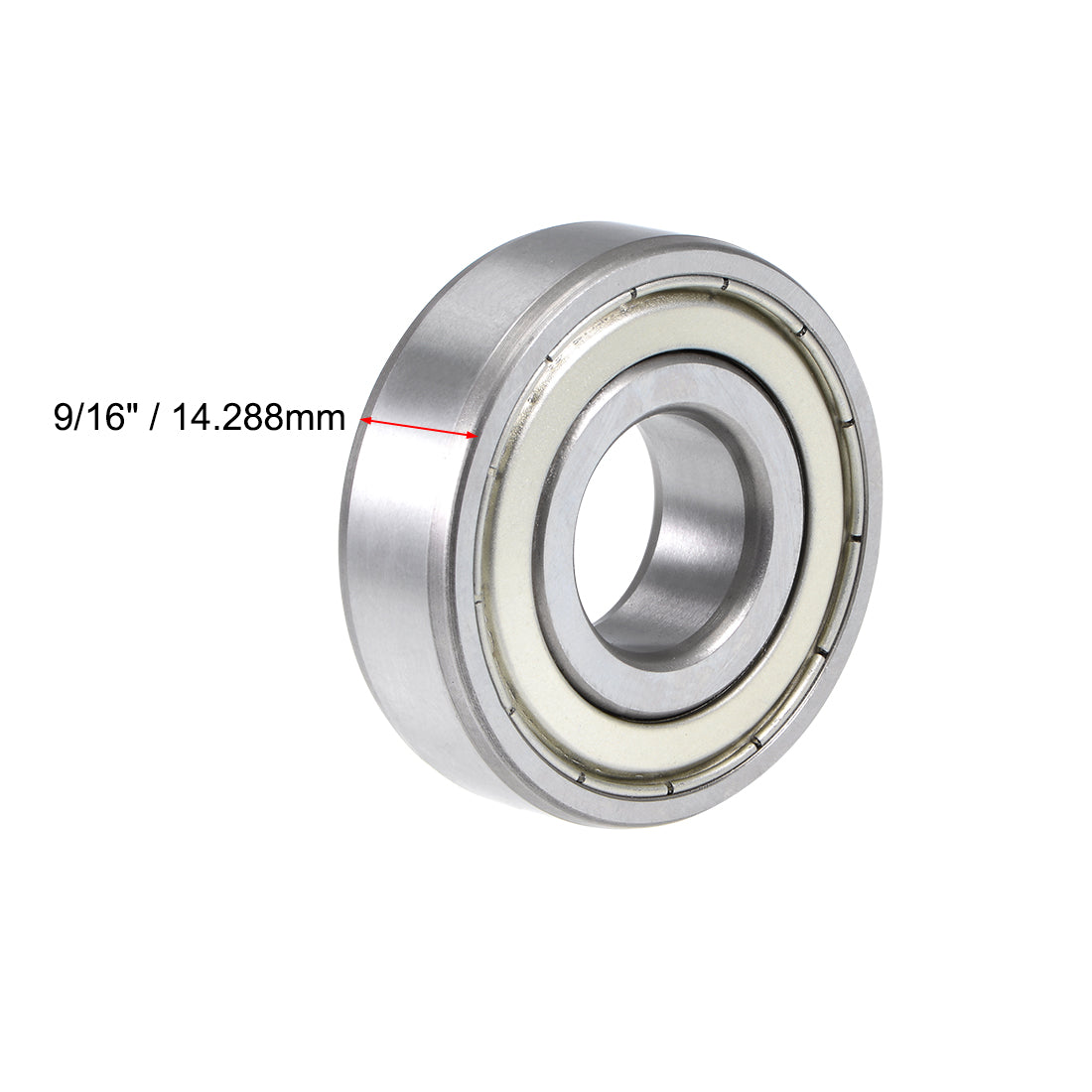 uxcell Uxcell Deep Groove Ball Bearings Inch Double Shielded Chrome Steel ABEC1 Z1
