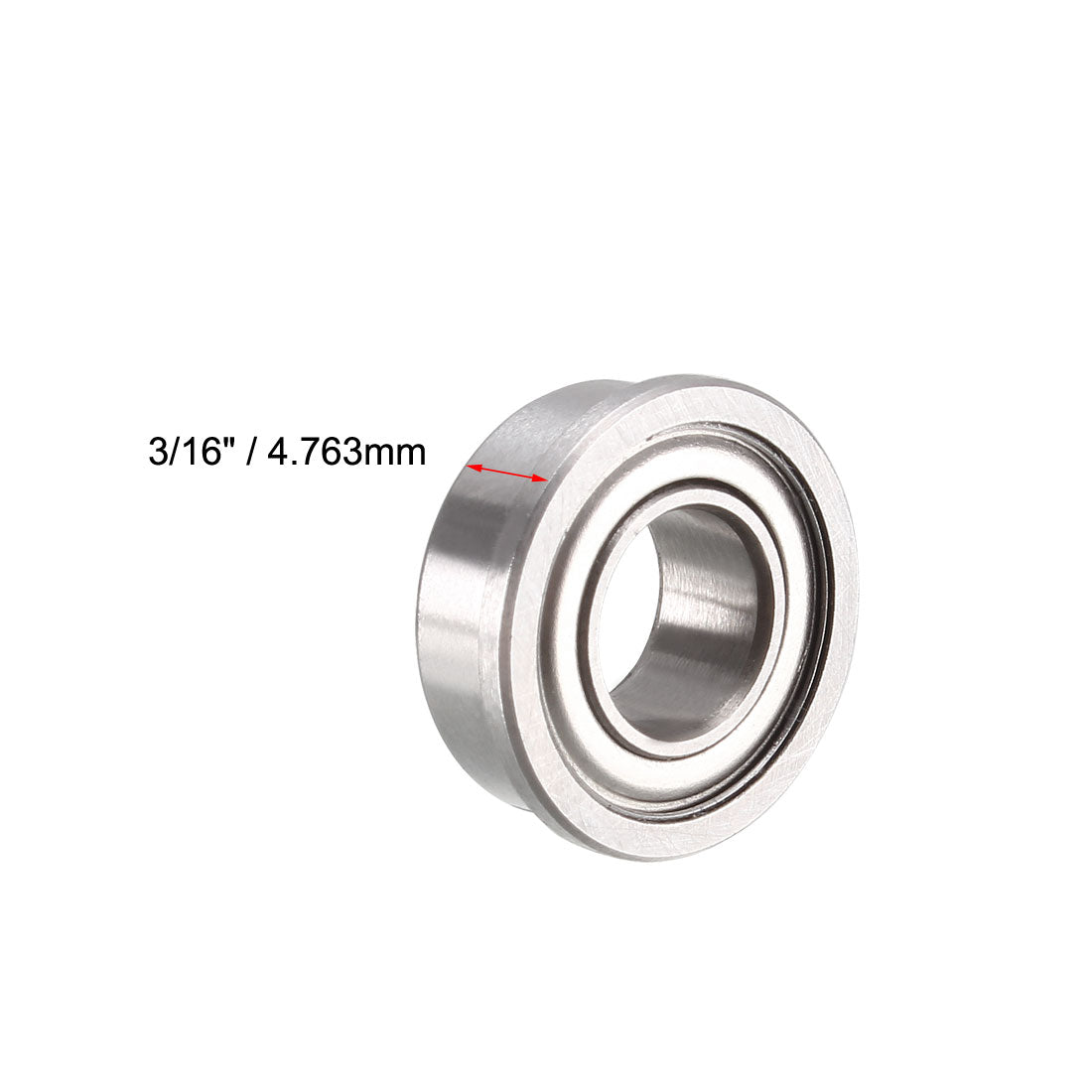 Harfington Flange Deep Groove Ball Bearings Inch Double Shielded Chrome Steel